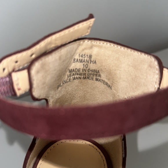 Sz 10 Burgundy Suede Stilettos - Picture 4 of 7